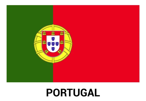 Portugal flag in official colors — Stock Vector