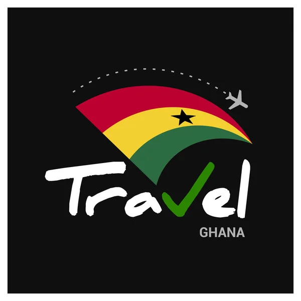 Ghana reisen unternehmen logo — Stockvektor
