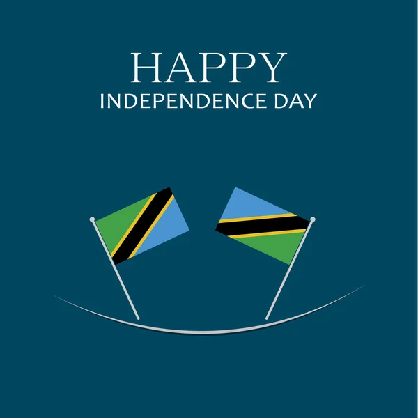 9 декабря День независимости Танзании — стоковый вектор