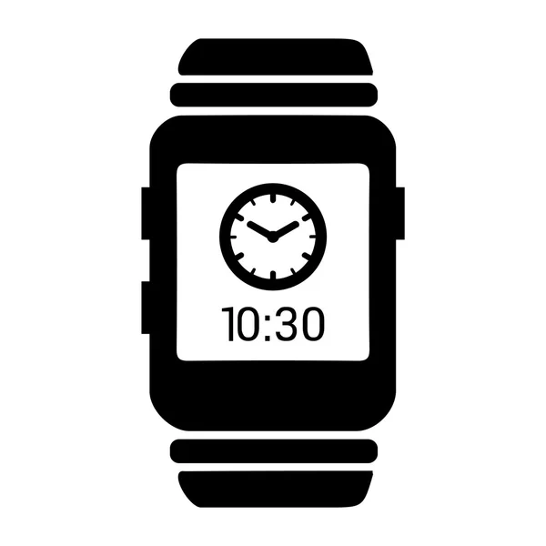 Icono de tiempo de reloj inteligente . — Vector de stock