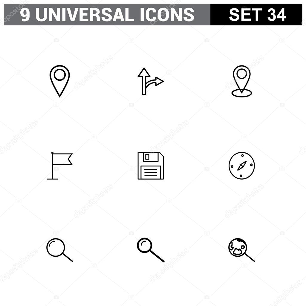 Universal Icons set