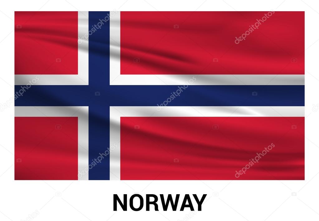 Norway flag in official colors