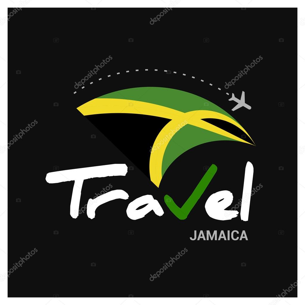 Travel Jamaica Symbol - vector illustration