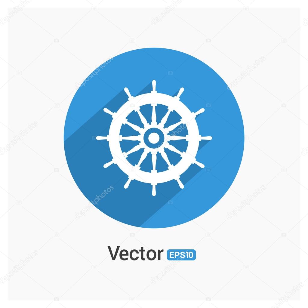 ship steering wheel icon