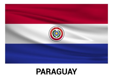 Paraguay bayrak resmi renklerde