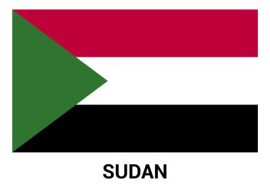 Sudan bayrağı resmi renklerde
