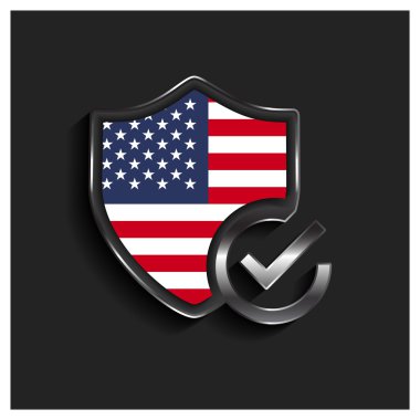 ABD Amerika bayrağı kalkan