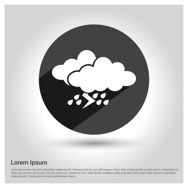 Gök gürültüsü fırtına simgesi