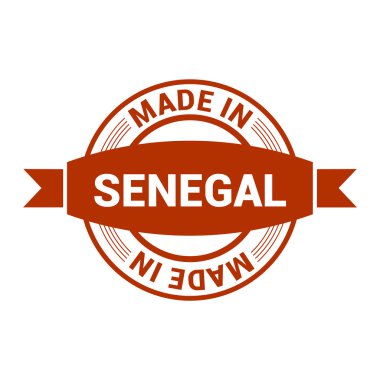 Senegal - yuvarlak lastik damga tasarım yapılan