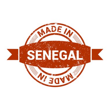 Senegal - yuvarlak lastik damga tasarım yapılan