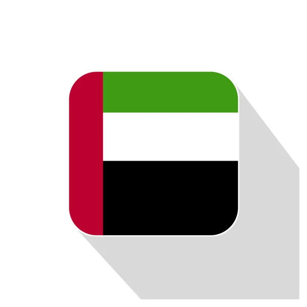 Botón bandera de los EAU — Vector de stock