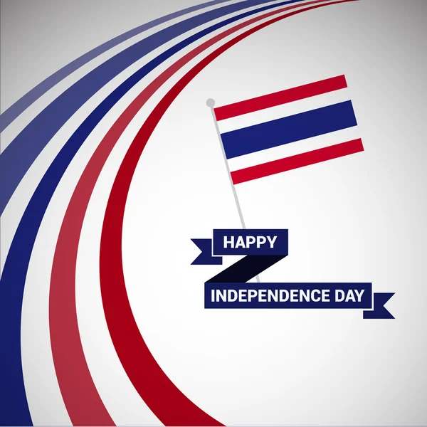 Thailand Independence Day greeting card — Stockový vektor