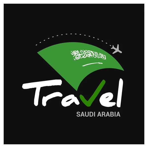 Saudi arabien reisen unternehmen logo — Stockvektor