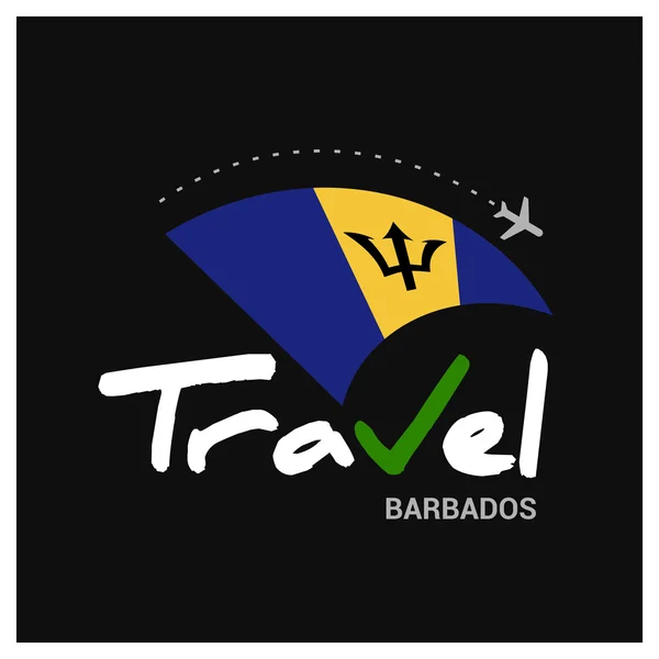 Ταξίδια Μπαρμπάντος σύμβολο — Διανυσματικό Αρχείο