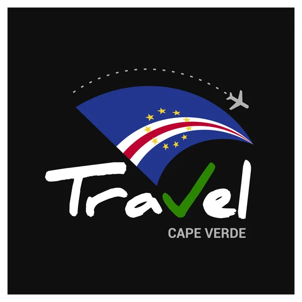 Logo empresa de viajes Cabo Verde — Vector de stock