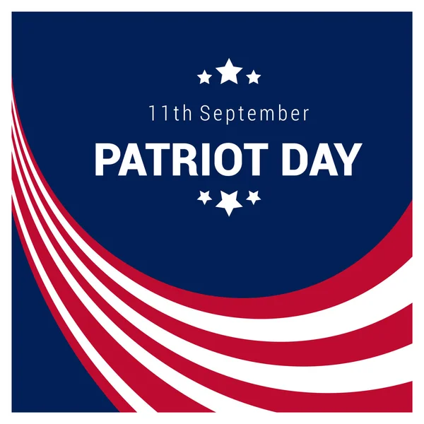 Patriot Day, Usa flaggan — Stock vektor