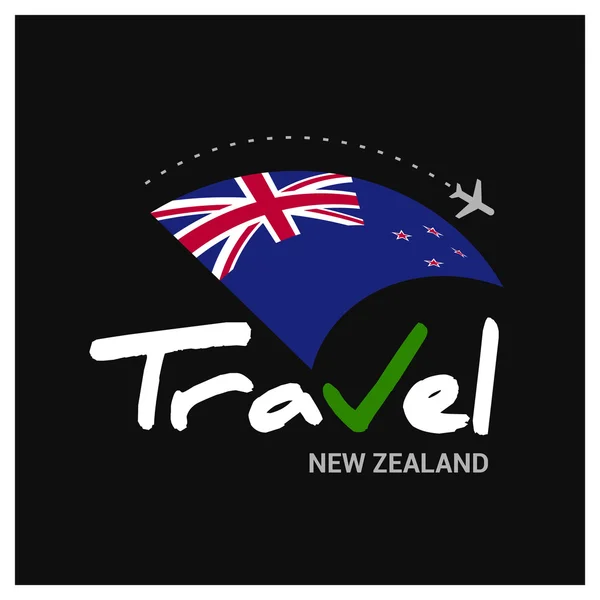 Neues Zealand Reiseunternehmenslogo — Stockvektor