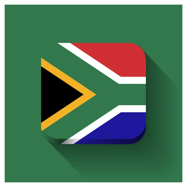 Dél-afrikai Köztársaság lobogója — Stock Vector