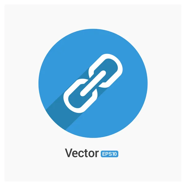 Ketting of koppeling pictogram — Stockvector