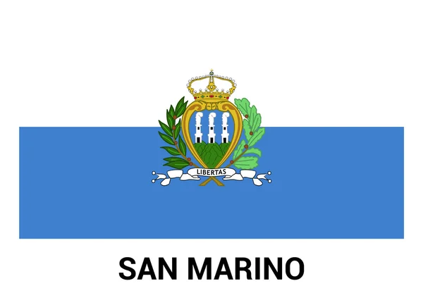 Флаг Сан-Марино — стоковый вектор
