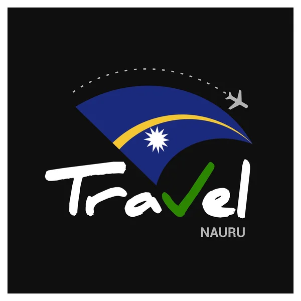 Logo della società di viaggi Nauru — Vettoriale Stock