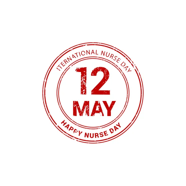 Internationale gelukkige dag van de verpleegkundige. — Stockvector