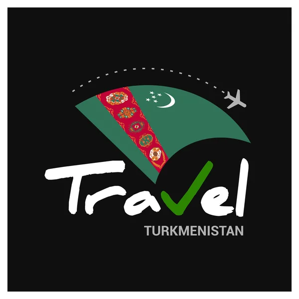 Ταξίδια σύμβολο του Τουρκμενιστάν — Διανυσματικό Αρχείο