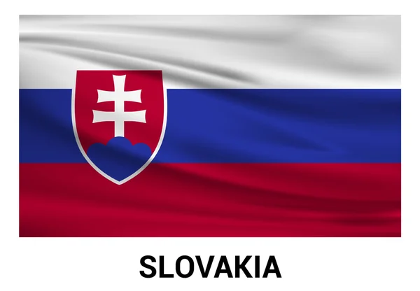 Logo der slowakischen Flagge — Stockvektor