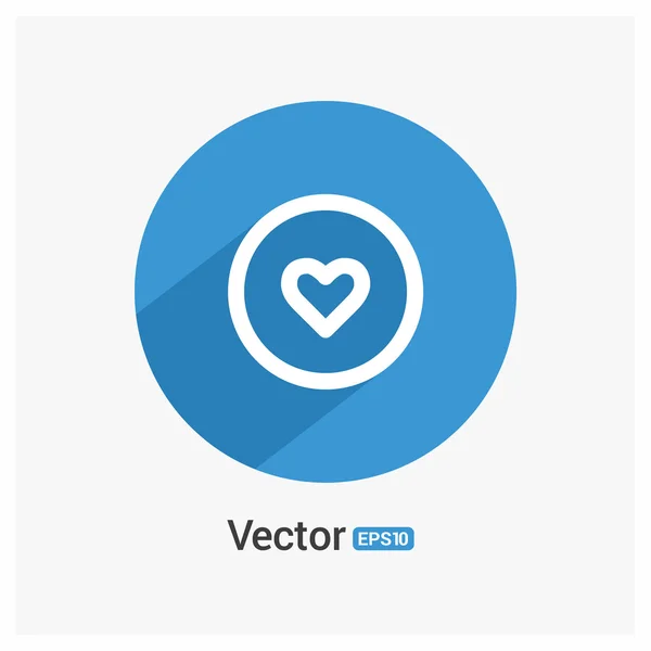 Szerelem szív ikon — Stock Vector