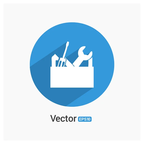 Reparar icono de caja de herramientas — Vector de stock