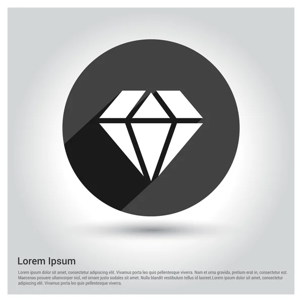 Ícone de gema de diamante — Vetor de Stock