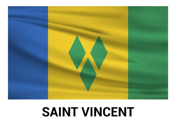 公式色の聖者 Vincent フラグ — ストックベクタ