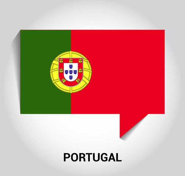 Трехмерный флаг Португалии
