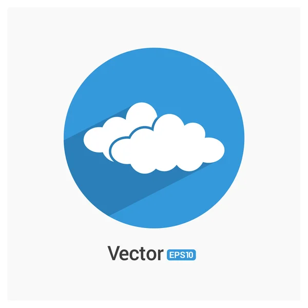 Tiempo nubes icono — Vector de stock