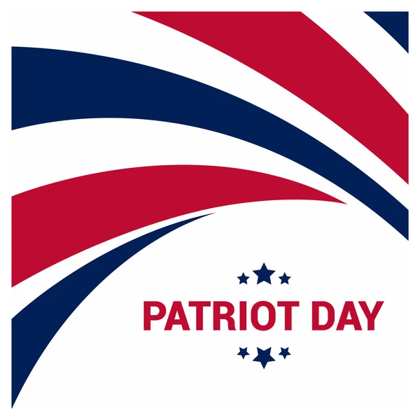Día del Patriota, Bandera de Estados Unidos — Vector de stock