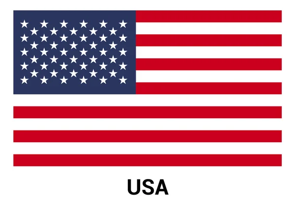 US-amerikanische Flagge — Stockvektor