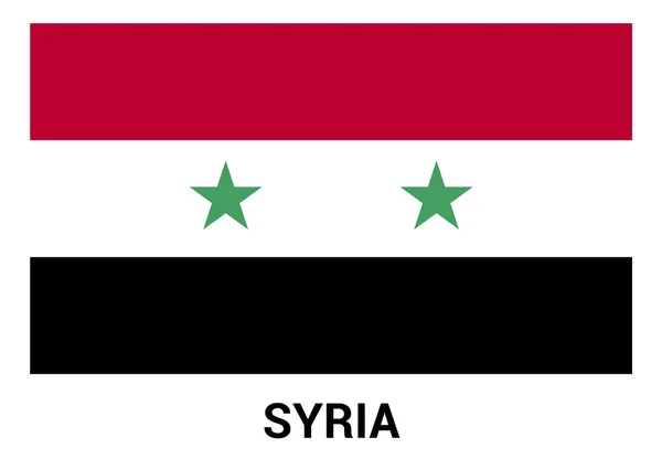 Syrischer flaggenknopf — Stockvektor