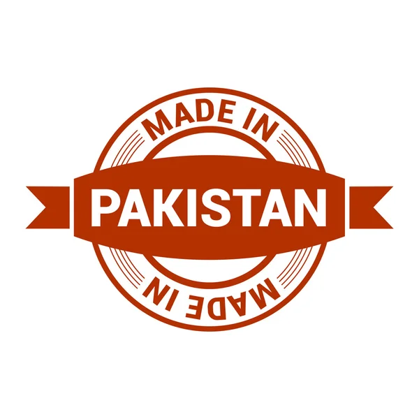 Feita no selo do Paquistão — Vetor de Stock