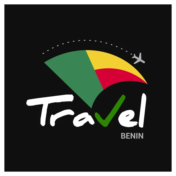 Benin travel company logo — 스톡 벡터