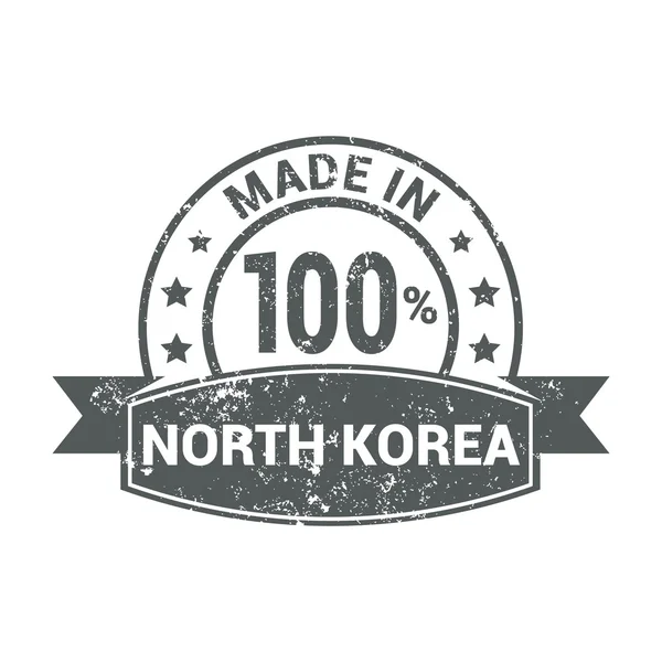 Made in North Korea — Stock Vector