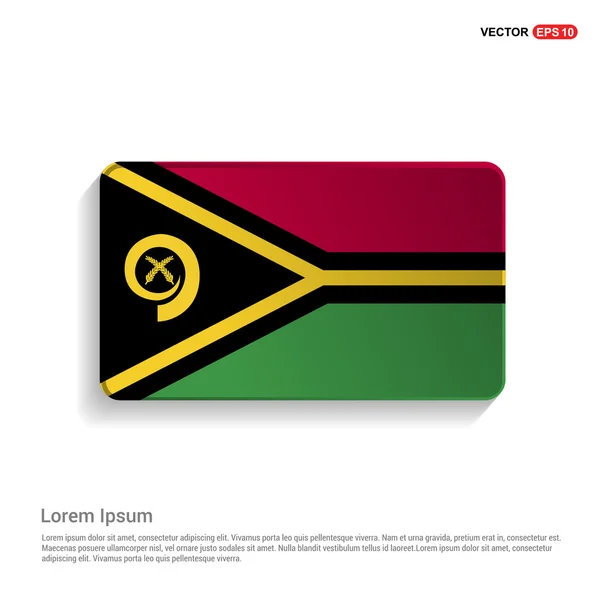 瓦努阿图国旗按钮 — 图库矢量图片