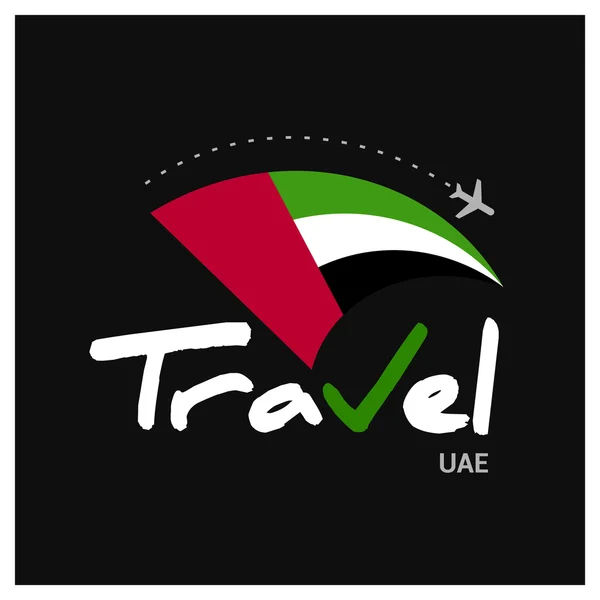 Travel UAE Symbol — Stock Vector