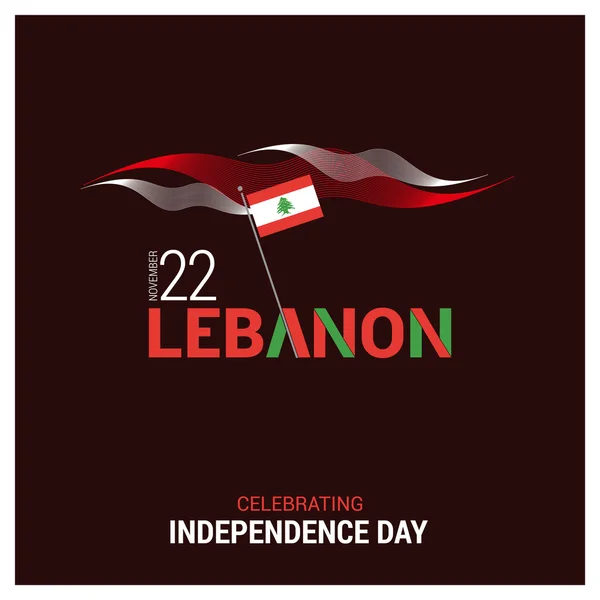 Libanons självständighetsdag — Stock vektor