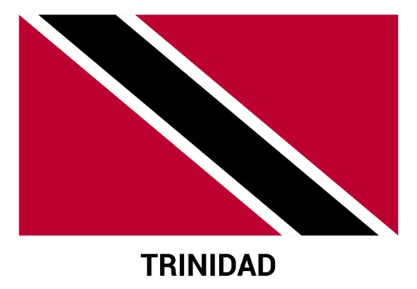 Bendera Trinidad dalam warna resmi - Stok Vektor