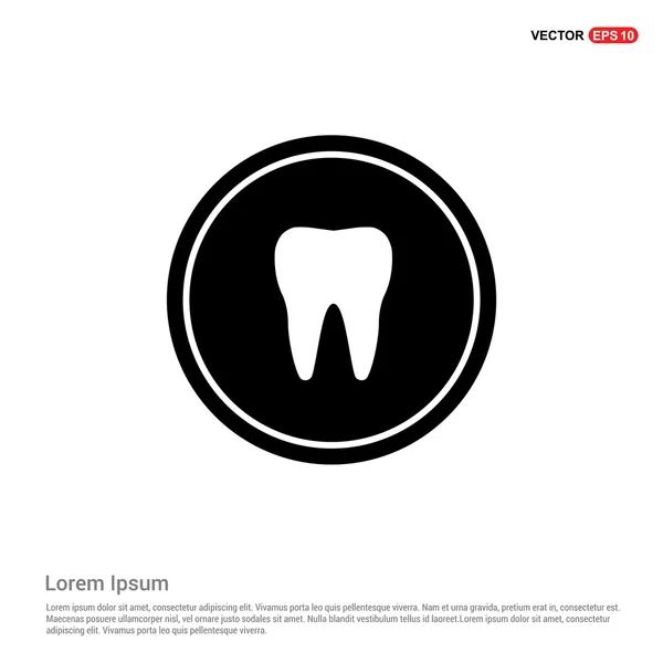 Ícone de dente - ícone tipo logotipo abstrato —  Vetores de Stock