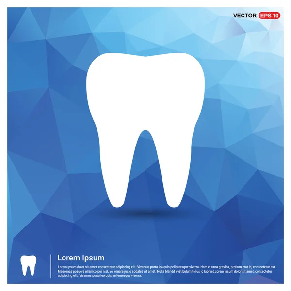 Ícone de dente - ícone tipo logotipo abstrato —  Vetores de Stock