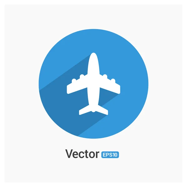 Icono del avión de pasajeros — Vector de stock