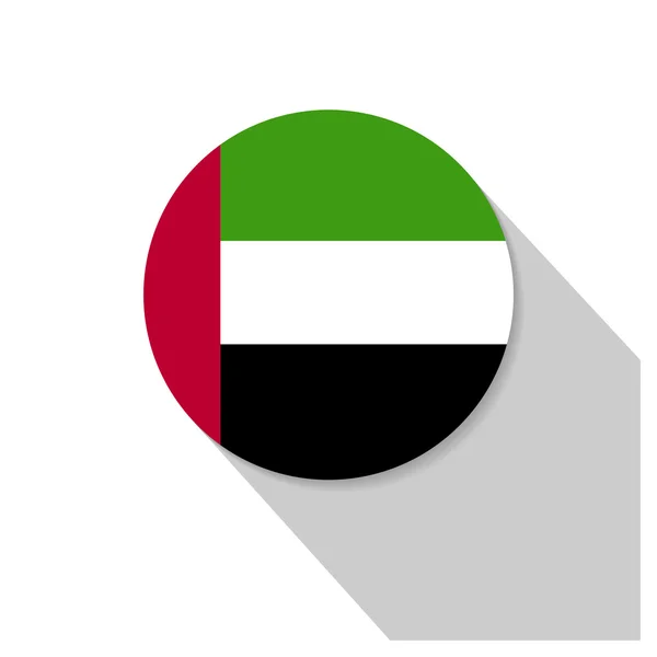 Langer Schatten uae Flagge — Stockvektor