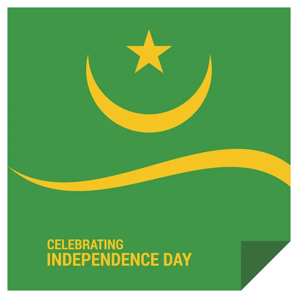 Mauritánie den nezávislosti — Stockový vektor
