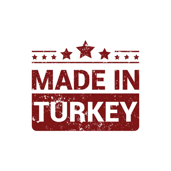 Vyrobené v Turecku razítko designu — Stockový vektor